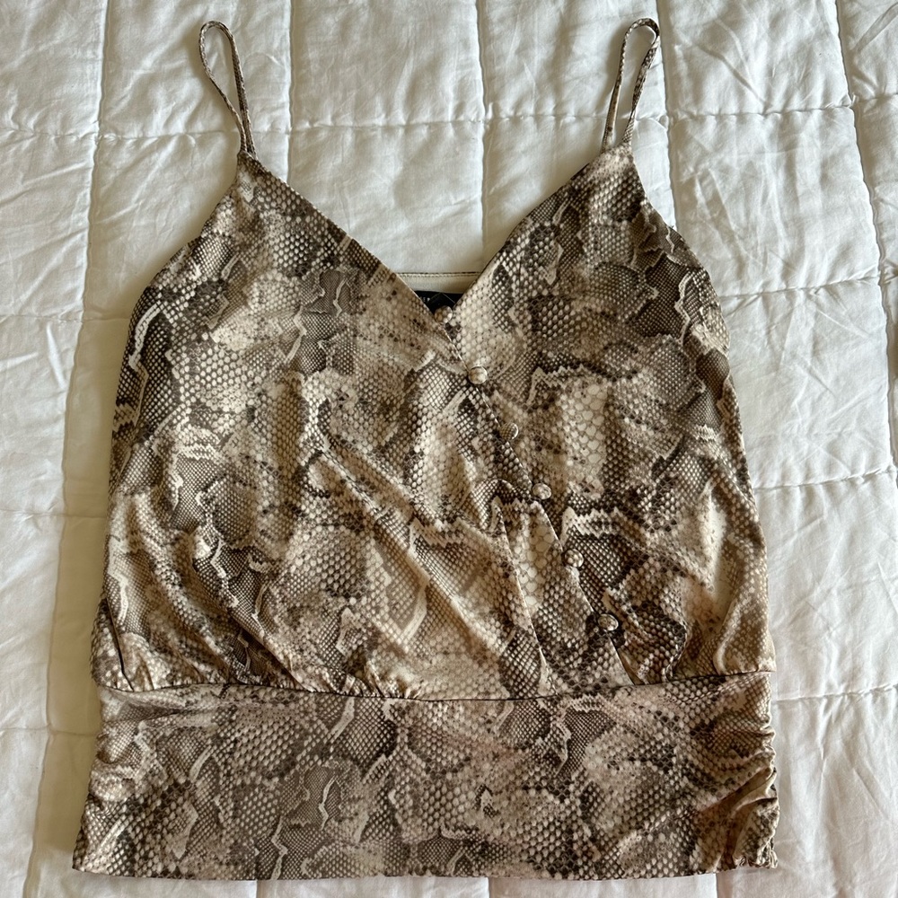 WHBM snake print top